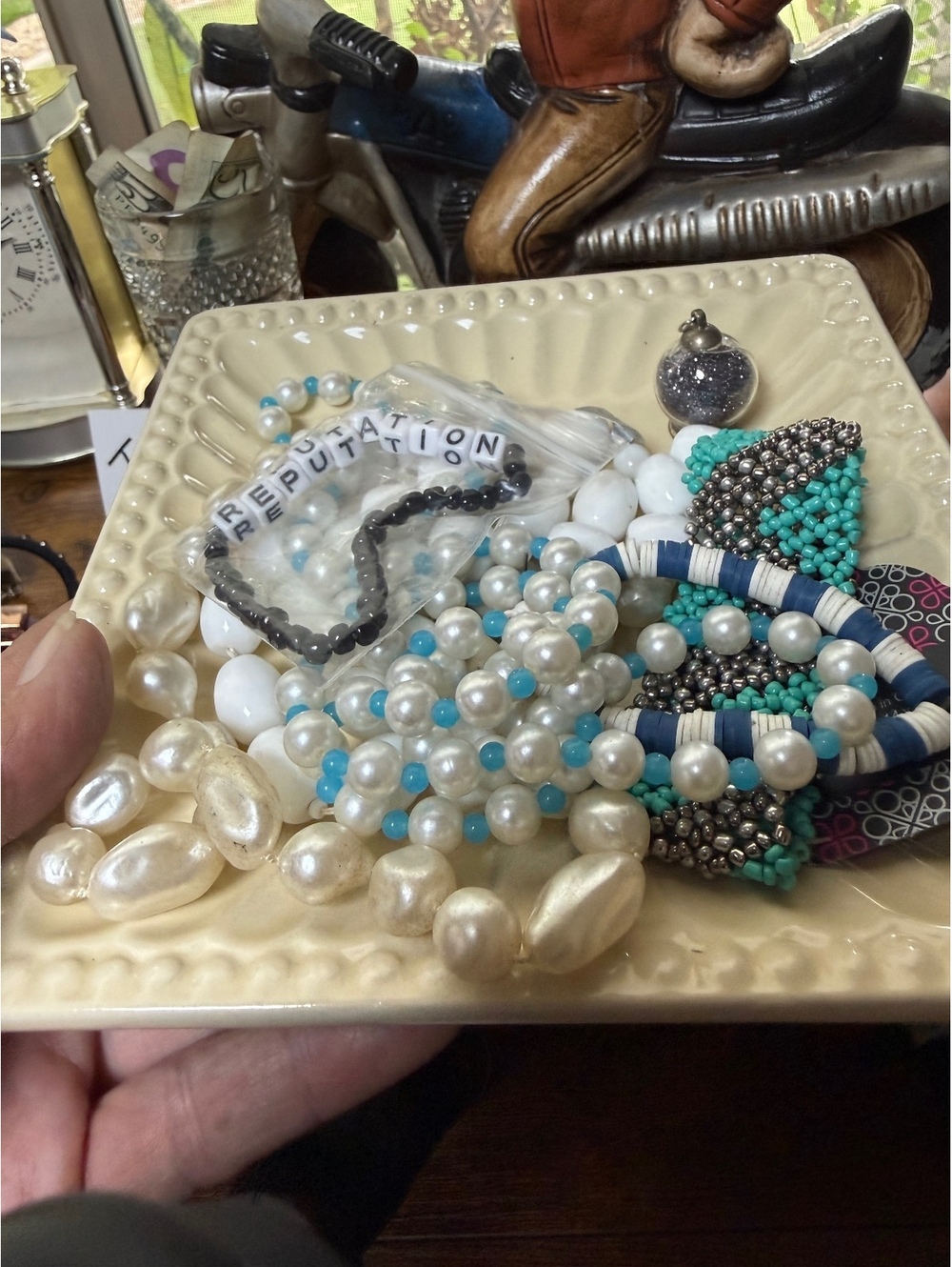 Mixed Pearl and Beaded Craft Lot